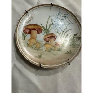 Vintage Hand Painted Mushroom Plate Royalton China Japan